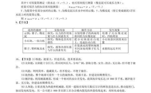 中考冲刺：开放性试题（基础）巩固练习_中考全科复习资料_北京四中绝密资料04中考物理总复习_52中考冲刺：开放性试题（基础）