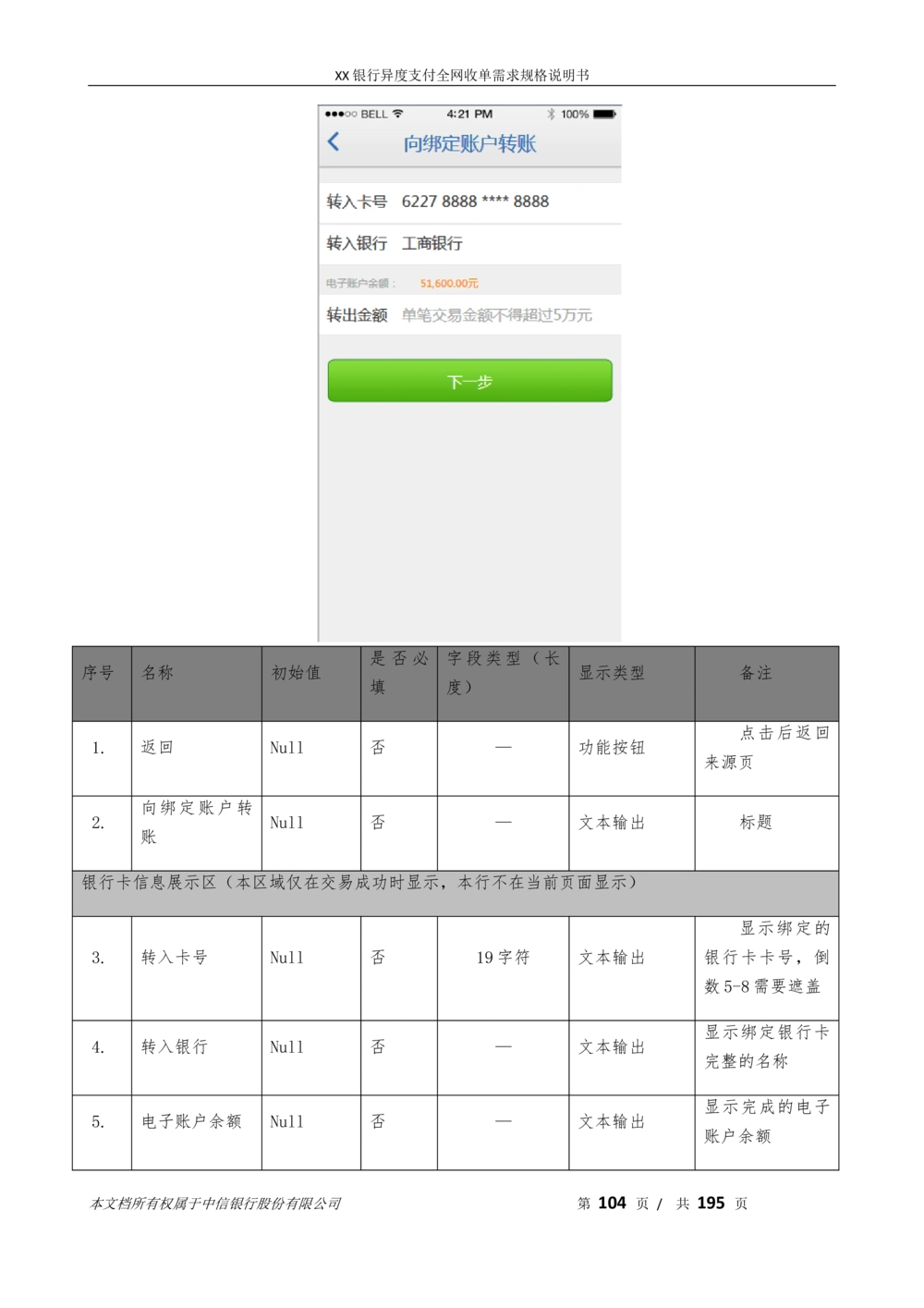 XX银行异度支付全网收单在线开户软件需求规格说明书V1.3_436套软件开发需求文档_VD516-软件开发需求文档_10各类系统软件开发需求
