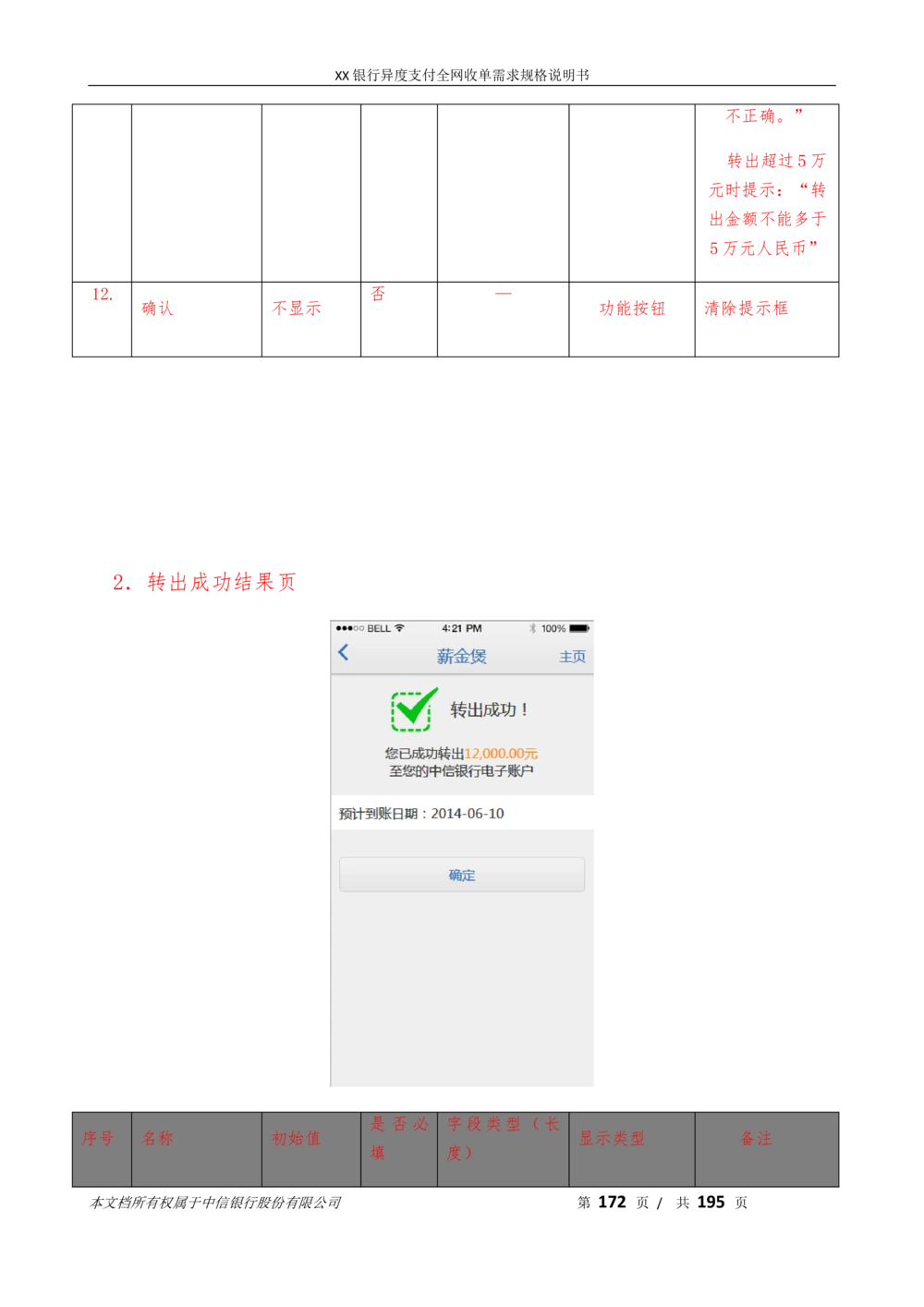 XX银行异度支付全网收单在线开户软件需求规格说明书V1.3_436套软件开发需求文档_VD516-软件开发需求文档_10各类系统软件开发需求