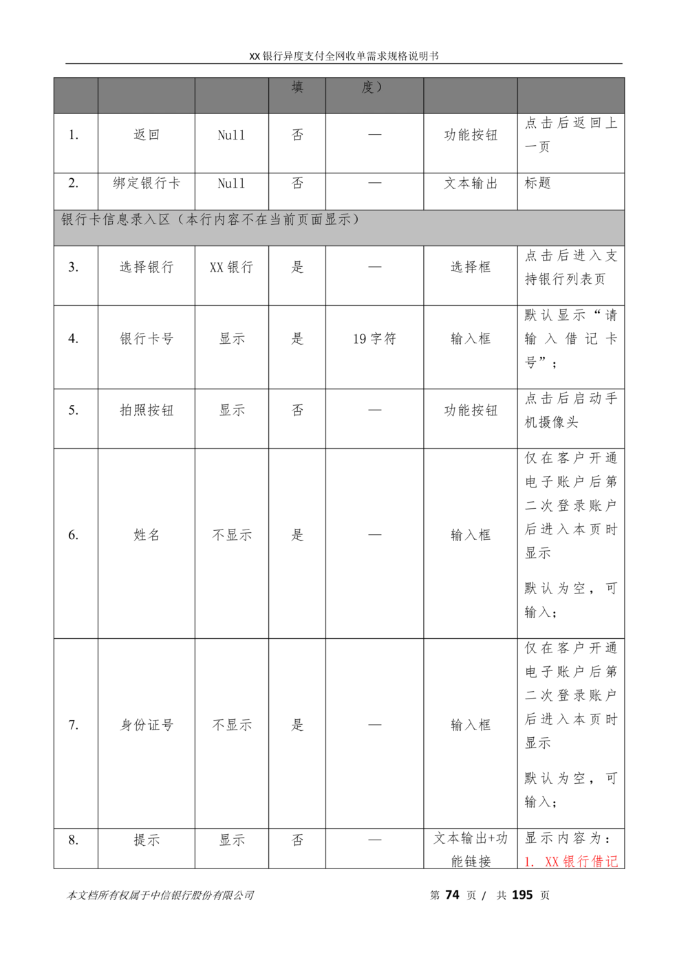 XX银行异度支付全网收单在线开户软件需求规格说明书V1.3_436套软件开发需求文档_VD516-软件开发需求文档_10各类系统软件开发需求
