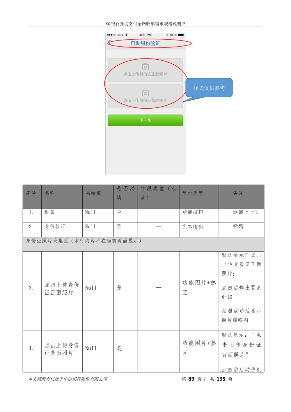 XX银行异度支付全网收单在线开户软件需求规格说明书V1.3_436套软件开发需求文档_VD516-软件开发需求文档_10各类系统软件开发需求