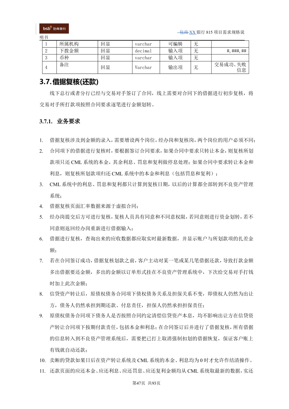 XX银行资产管理项目需求规格说明书V1.4_436套软件开发需求文档_VD516-软件开发需求文档_10各类系统软件开发需求