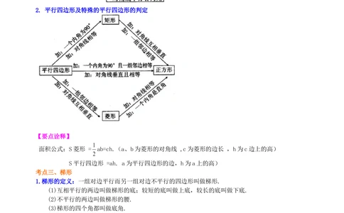 中考总复习：四边形综合复习--知识讲解（提高）_中考全科复习资料_北京四中绝密资料02中考数学总复习_36总复习：四边形综合复习（提高）