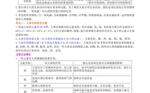 中考总复习：化学和生活（基础）知识讲解_中考全科复习资料_北京四中绝密资料05中考化学总复习_23总复习：化学和生活（基础）