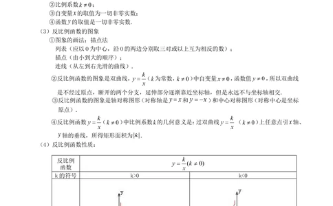 中考总复习：平面直角坐标系与一次函数、反比例函数--知识讲解（基础）_中考全科复习资料_北京四中绝密资料02中考数学总复习