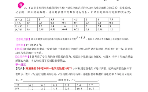 中考冲刺：电学实验（提高）知识讲解_中考全科复习资料_北京四中绝密资料04中考物理总复习_41中考冲刺：电学实验（提高）