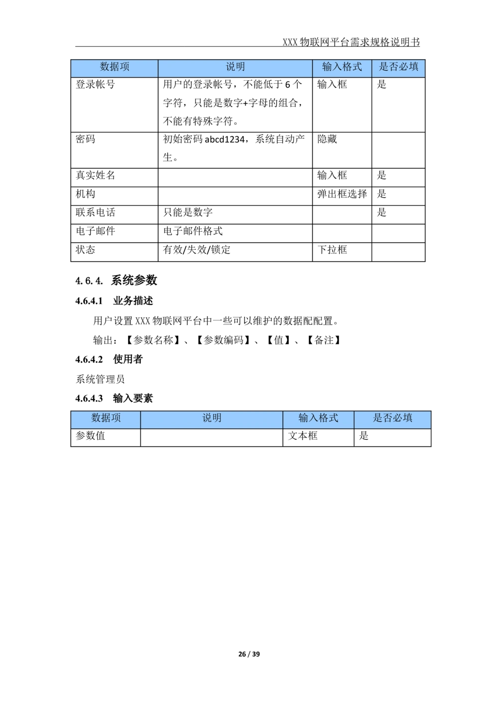 XX公司XX物联网平台需求规格说明书_V1.2_436套软件开发需求文档_VD516-软件开发需求文档_10各类系统软件开发需求