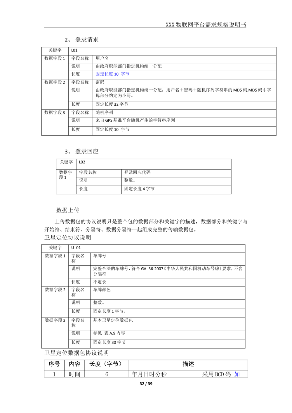 XX公司XX物联网平台需求规格说明书_V1.2_436套软件开发需求文档_VD516-软件开发需求文档_10各类系统软件开发需求