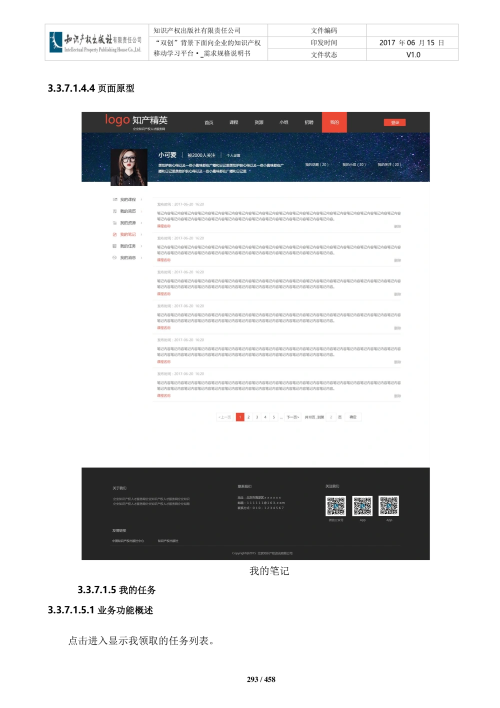 双创背景下面向企业的知识产权移动学习平台-培训端_需求规格说明书V2.8_436套软件开发需求文档_VD516-软件开发需求文档_10各类系统软件开发需求_更新内容