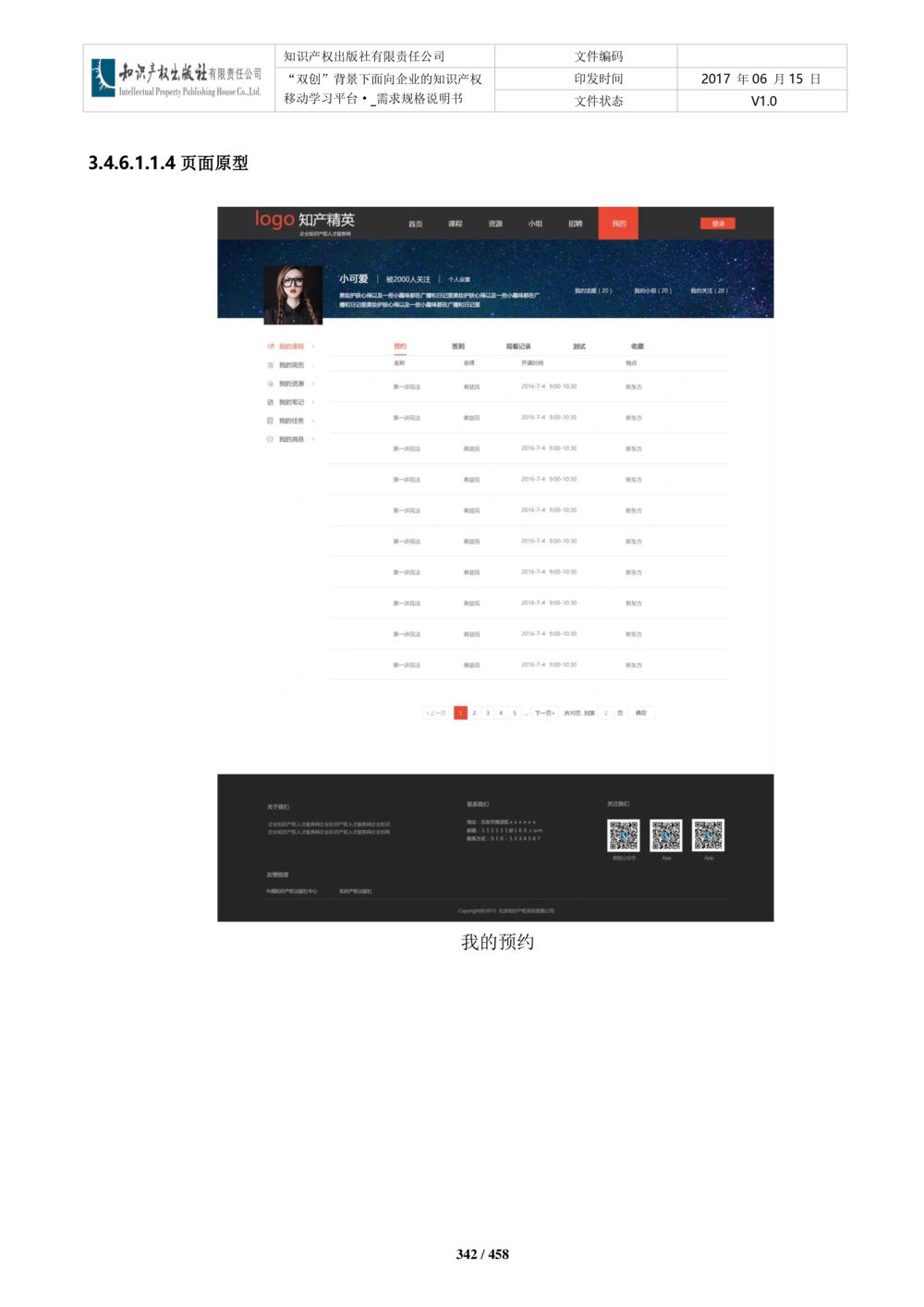 双创背景下面向企业的知识产权移动学习平台-培训端_需求规格说明书V2.8_436套软件开发需求文档_VD516-软件开发需求文档_10各类系统软件开发需求_更新内容