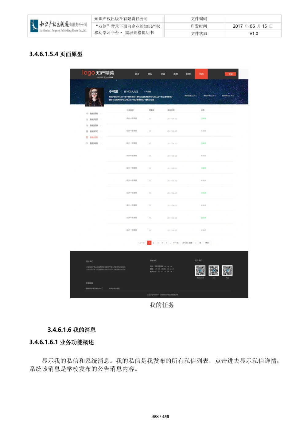 双创背景下面向企业的知识产权移动学习平台-培训端_需求规格说明书V2.8_436套软件开发需求文档_VD516-软件开发需求文档_10各类系统软件开发需求_更新内容