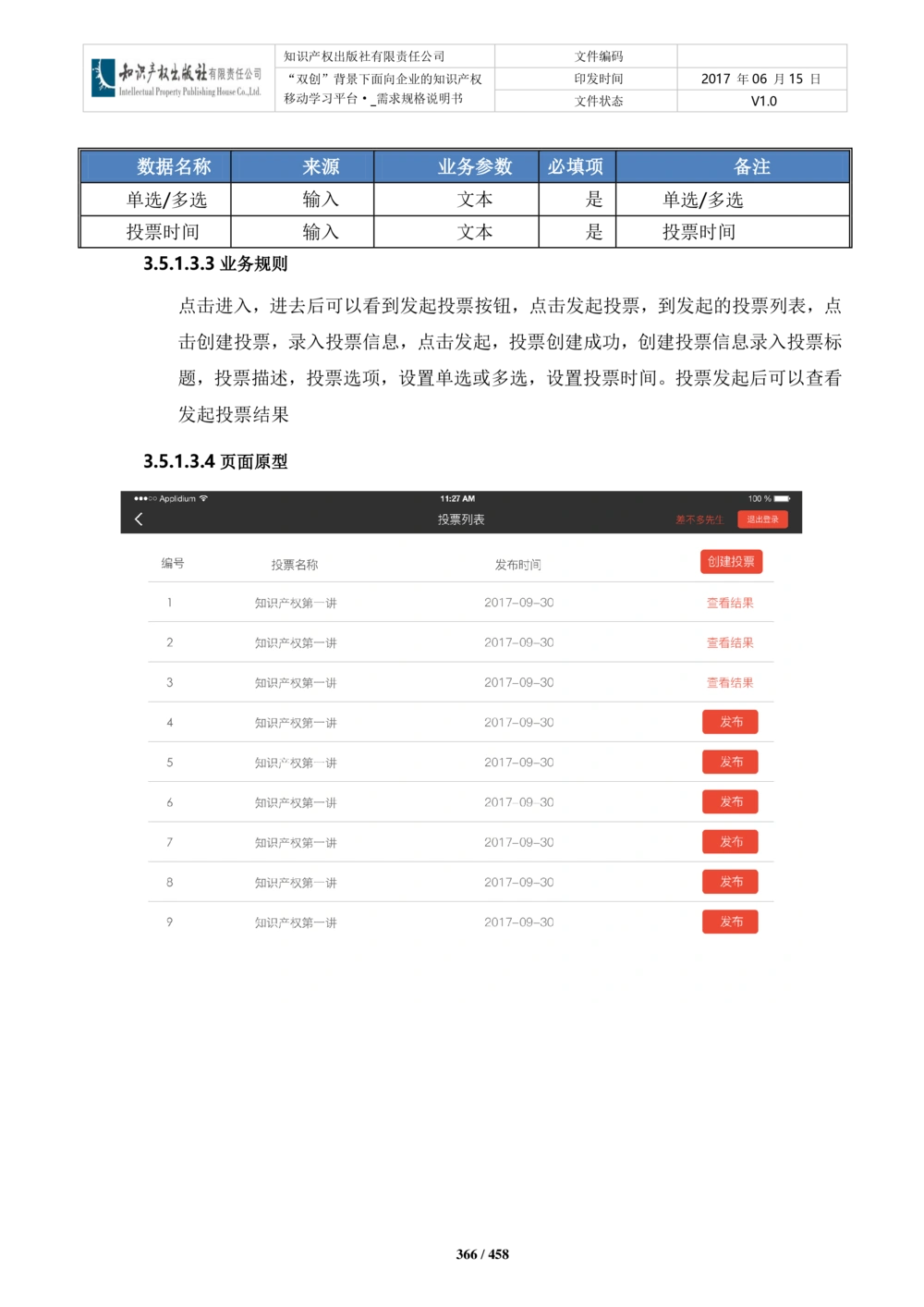 双创背景下面向企业的知识产权移动学习平台-培训端_需求规格说明书V2.8_436套软件开发需求文档_VD516-软件开发需求文档_10各类系统软件开发需求_更新内容