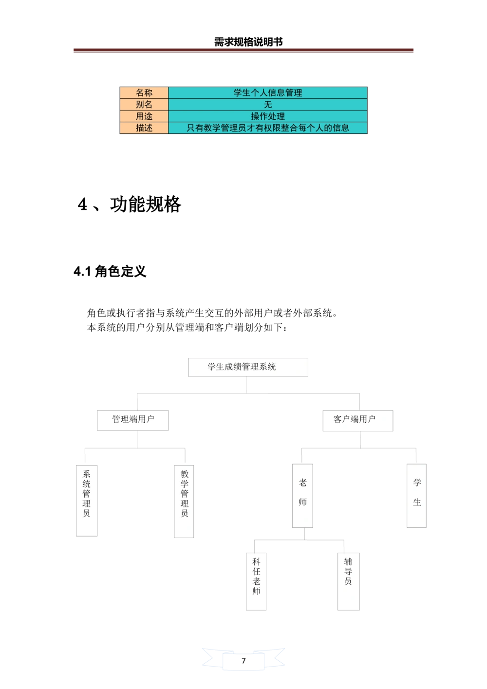 学生成绩管理系统需求规格说明书_436套软件开发需求文档_VD516-软件开发需求文档_10各类系统软件开发需求_更新内容_产品需求文档案例（73份）