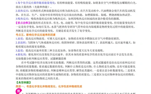 中考总复习：物质的化学变化及反应类型归纳（提高）知识讲解_中考全科复习资料_北京四中绝密资料05中考化学总复习_29中考总复习：物质的化学变化及反应类型归纳（提高）