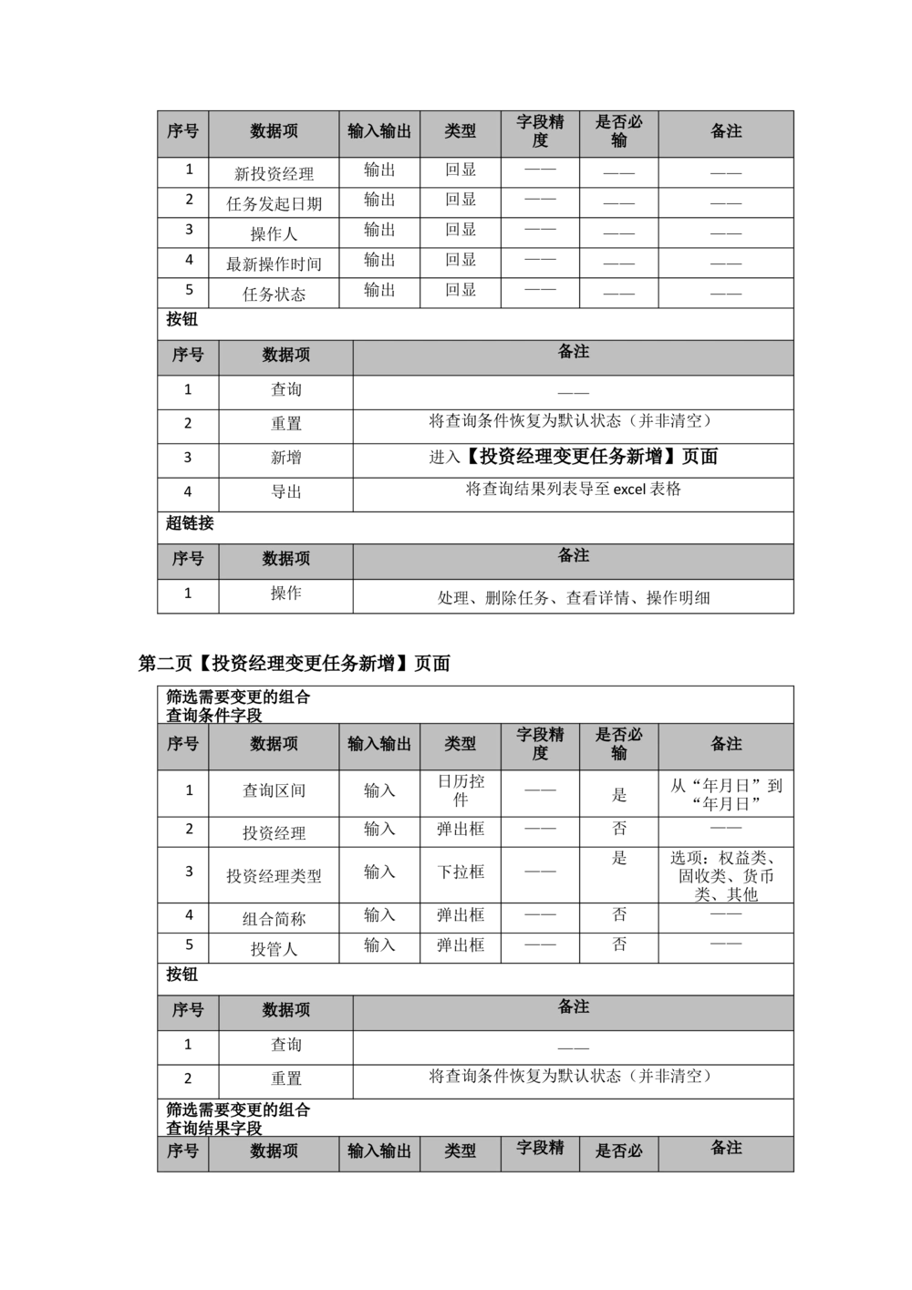太平需求规格说明书20190110_436套软件开发需求文档_VD516-软件开发需求文档_10各类系统软件开发需求_更新内容