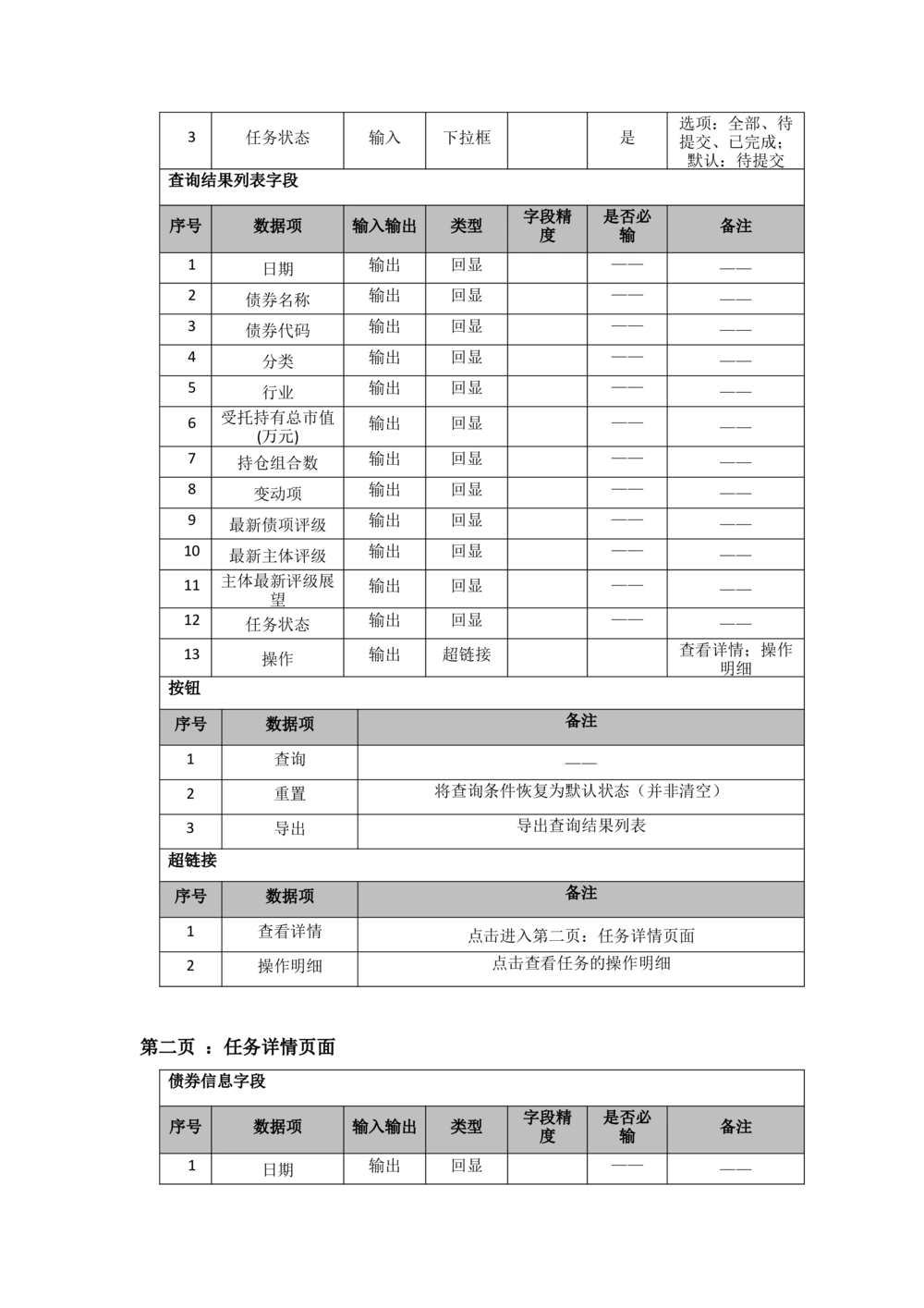 太平需求规格说明书20190110_436套软件开发需求文档_VD516-软件开发需求文档_10各类系统软件开发需求_更新内容