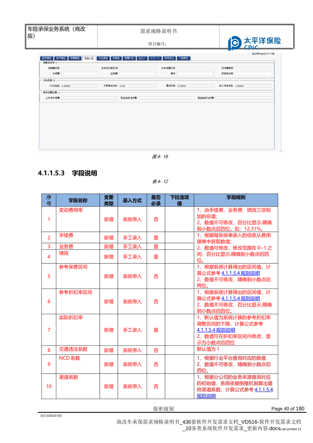 商改车承保需求规格说明书_436套软件开发需求文档_VD516-软件开发需求文档_10各类系统软件开发需求_更新内容
