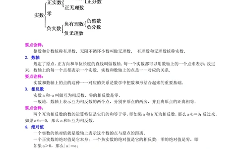 中考总复习：数与式综合复习--知识讲解（基础）_中考全科复习资料_北京四中绝密资料02中考数学总复习_07总复习：数与式综合复习（基础）