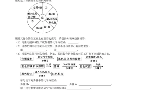 中考总复习：物质的分类及其相互关系（提高）巩固练习_中考全科复习资料_北京四中绝密资料05中考化学总复习_37总复习：物质的分类及其相互关系（提高）