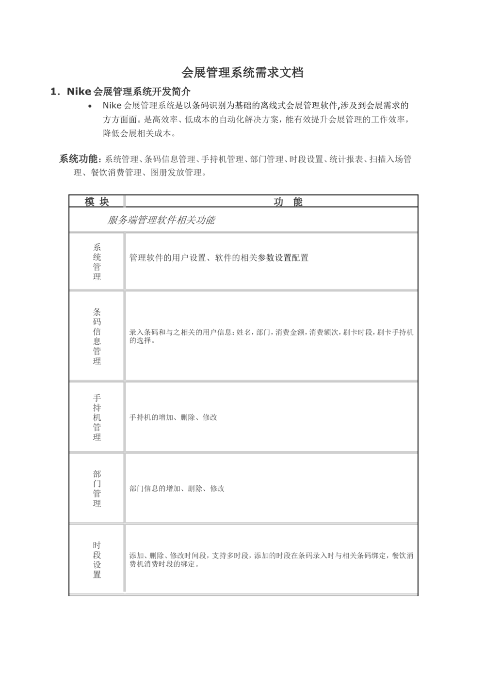 会展管理系统需求文档_436套软件开发需求文档_VD516-软件开发需求文档_10各类系统软件开发需求_更新内容_需求分析文档（18份）