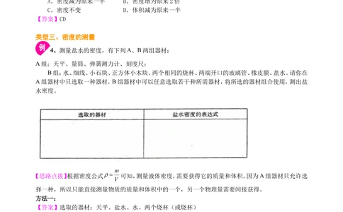 中考总复习：质量与密度（提高）知识讲解_中考全科复习资料_北京四中绝密资料04中考物理总复习_11总复习：质量与密度（提高）