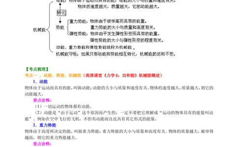 总复习：机械能及其转化知识讲解_中考全科复习资料_北京四中绝密资料04中考物理总复习_24总复习：机械能及其转化