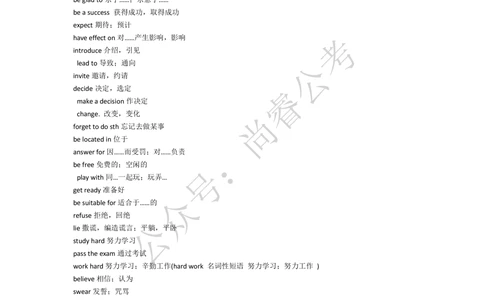 真题黄金词汇整理_2025曹胖学位英语（全国通用）_{10}--汉译英_曹胖老师的汉译英