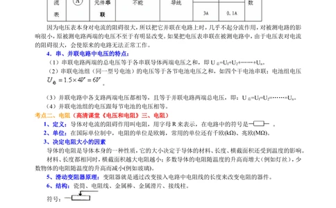 中考总复习：电压电阻（提高）知识讲解_中考全科复习资料_北京四中绝密资料04中考物理总复习_30总复习：电压电阻（提高）