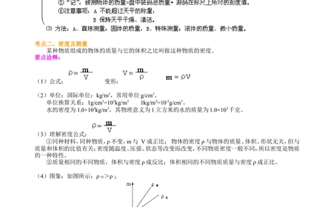 中考总复习：质量与密度（基础）知识讲解_中考全科复习资料_北京四中绝密资料04中考物理总复习_10总复习：质量与密度（基础）