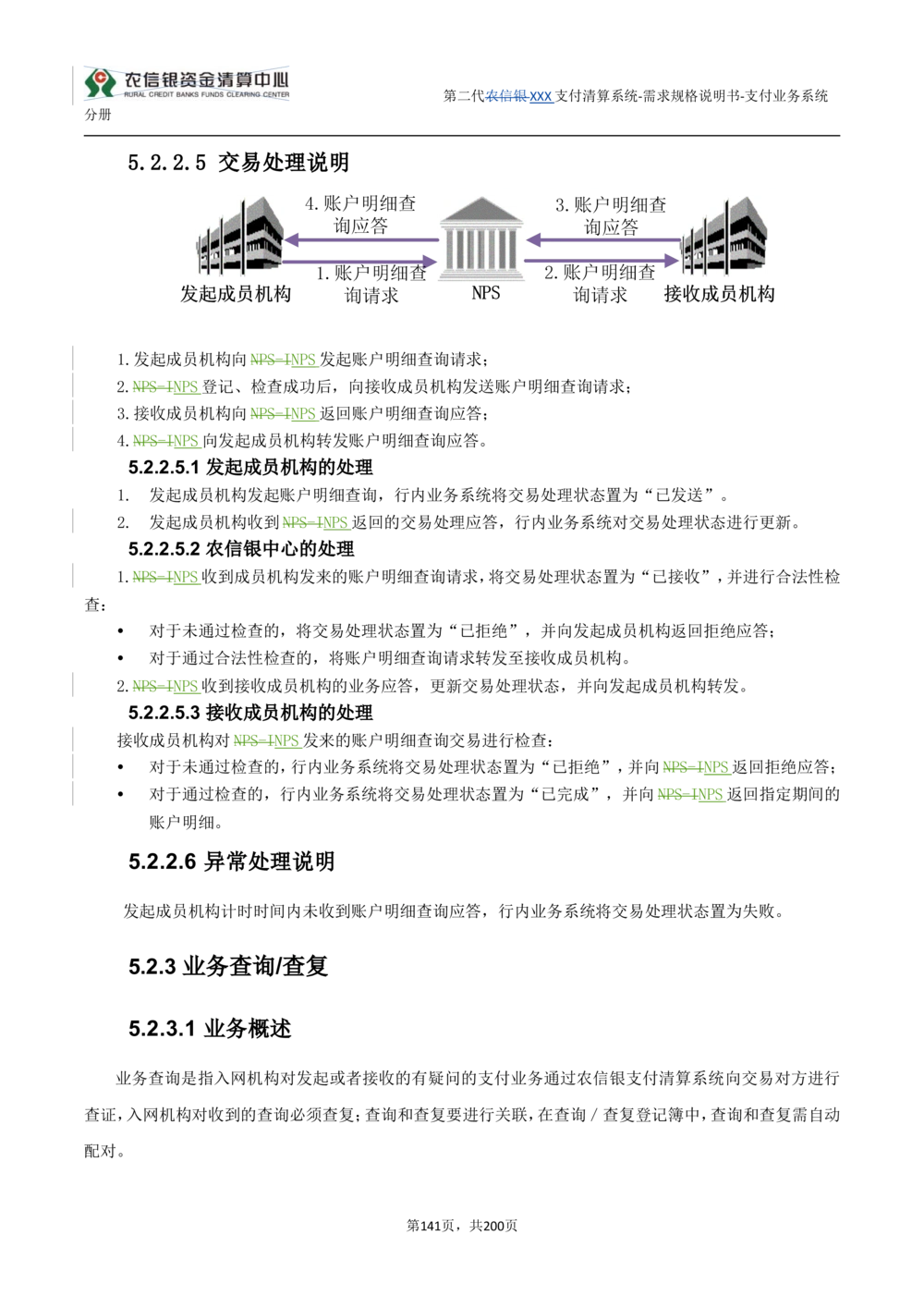 第二代XXX支付业务系统需求规格说明书（分册_436套软件开发需求文档_VD516-软件开发需求文档_10各类系统软件开发需求