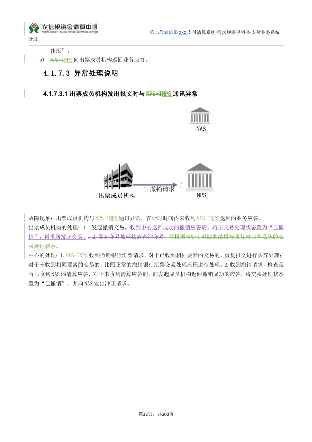 第二代XXX支付业务系统需求规格说明书（分册_436套软件开发需求文档_VD516-软件开发需求文档_10各类系统软件开发需求