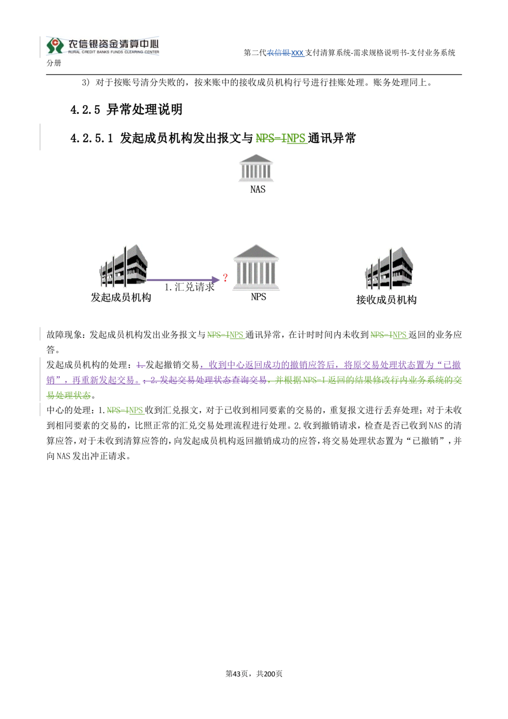 第二代XXX支付业务系统需求规格说明书（分册_436套软件开发需求文档_VD516-软件开发需求文档_10各类系统软件开发需求