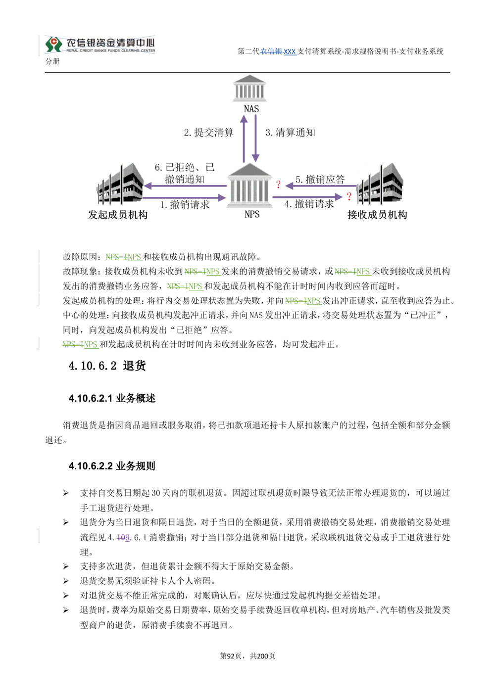 第二代XXX支付业务系统需求规格说明书（分册_436套软件开发需求文档_VD516-软件开发需求文档_10各类系统软件开发需求
