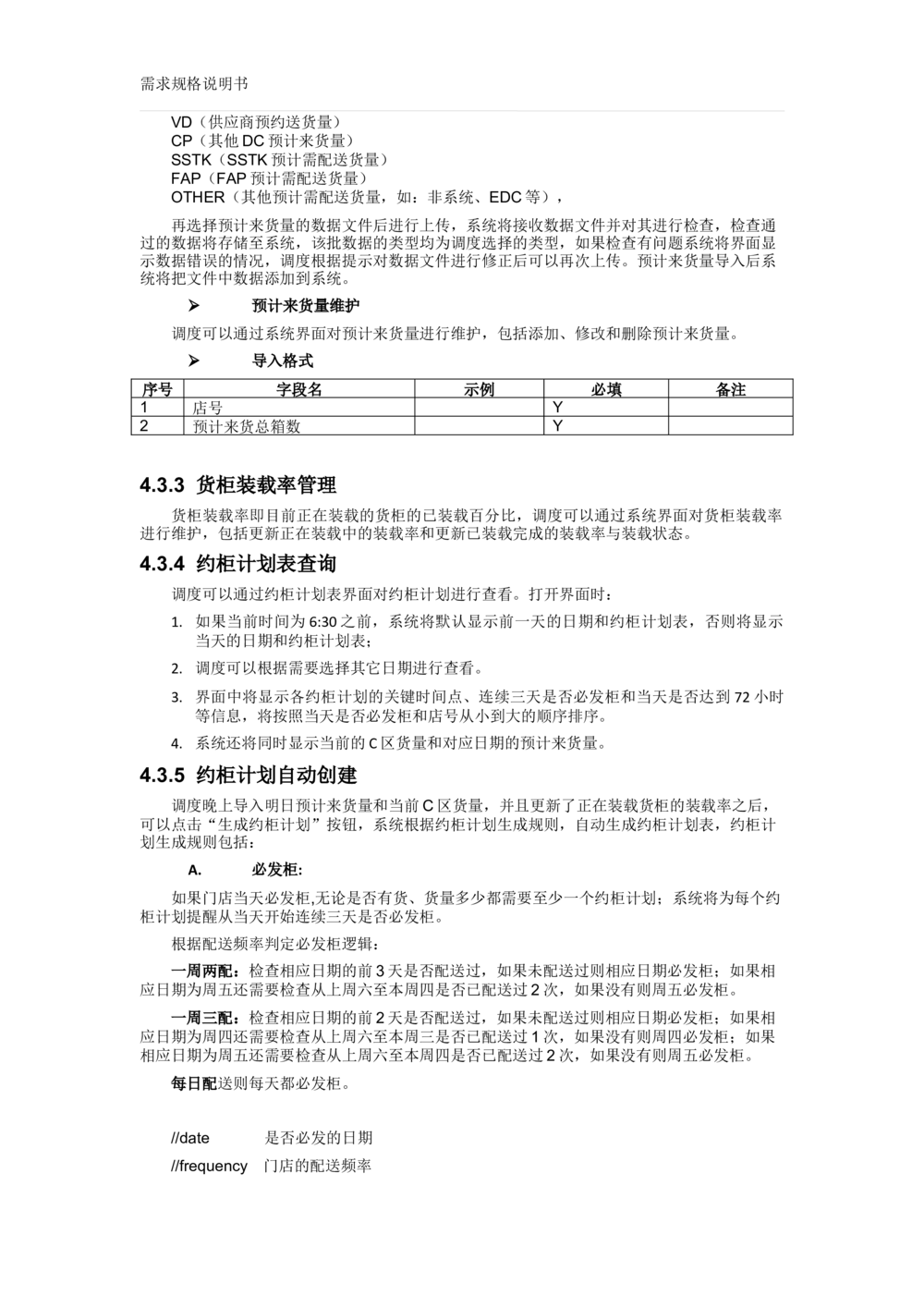 沃尔玛TMS需求规格说明书_v1.3_436套软件开发需求文档_VD516-软件开发需求文档_10各类系统软件开发需求