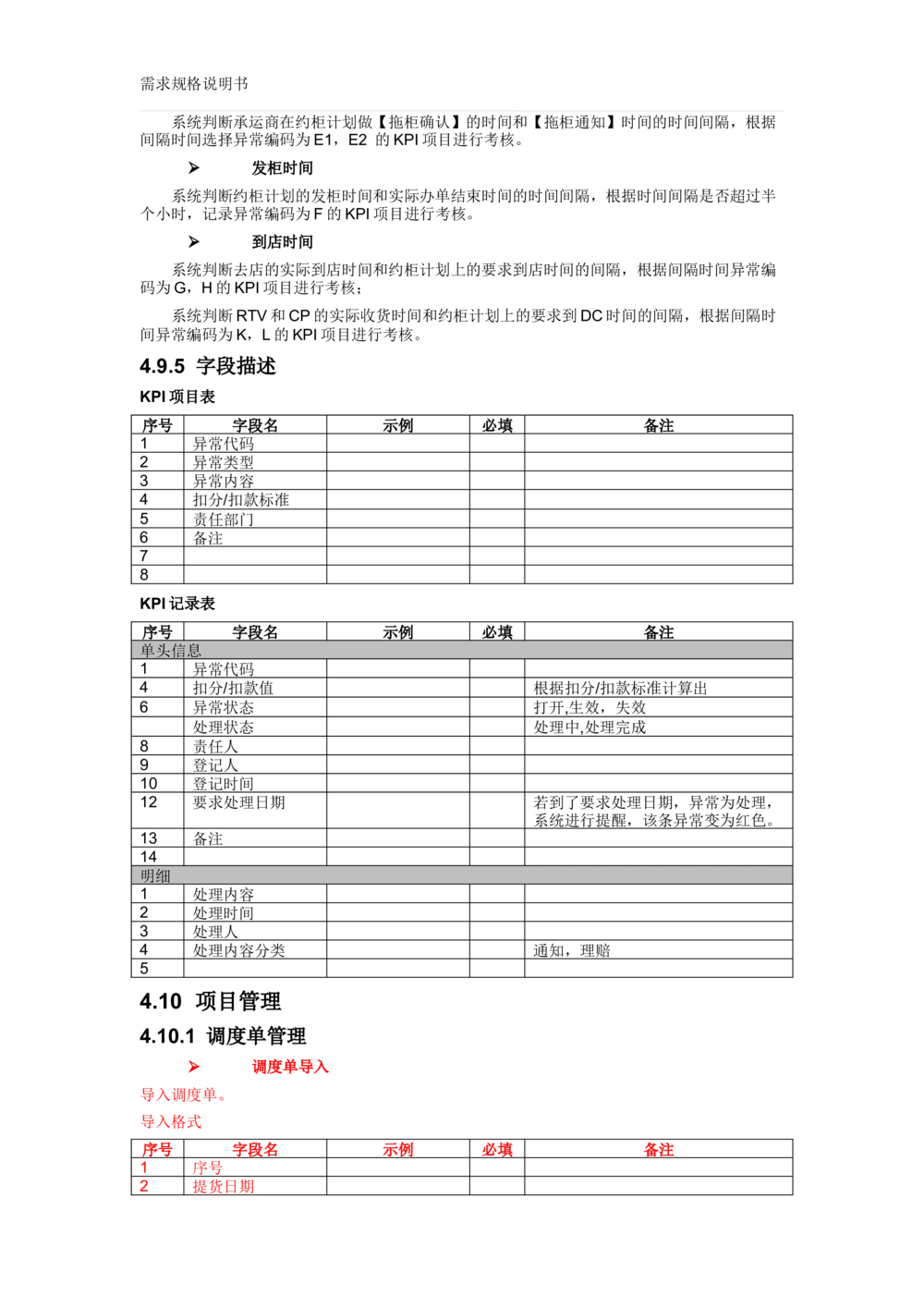 沃尔玛TMS需求规格说明书_v1.3_436套软件开发需求文档_VD516-软件开发需求文档_10各类系统软件开发需求