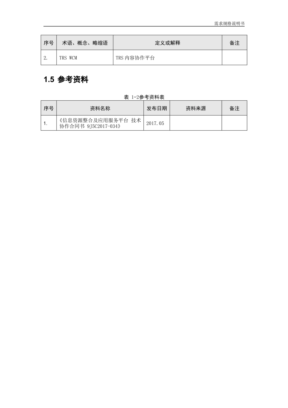 信息资源整合及应用服务研究-需求规格说明书_436套软件开发需求文档_VD516-软件开发需求文档_10各类系统软件开发需求_更新内容