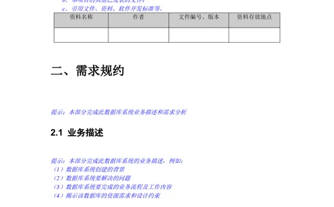 数据库设计文档_436套软件开发需求文档_VD516-软件开发需求文档_06数据库设计文档（18份）