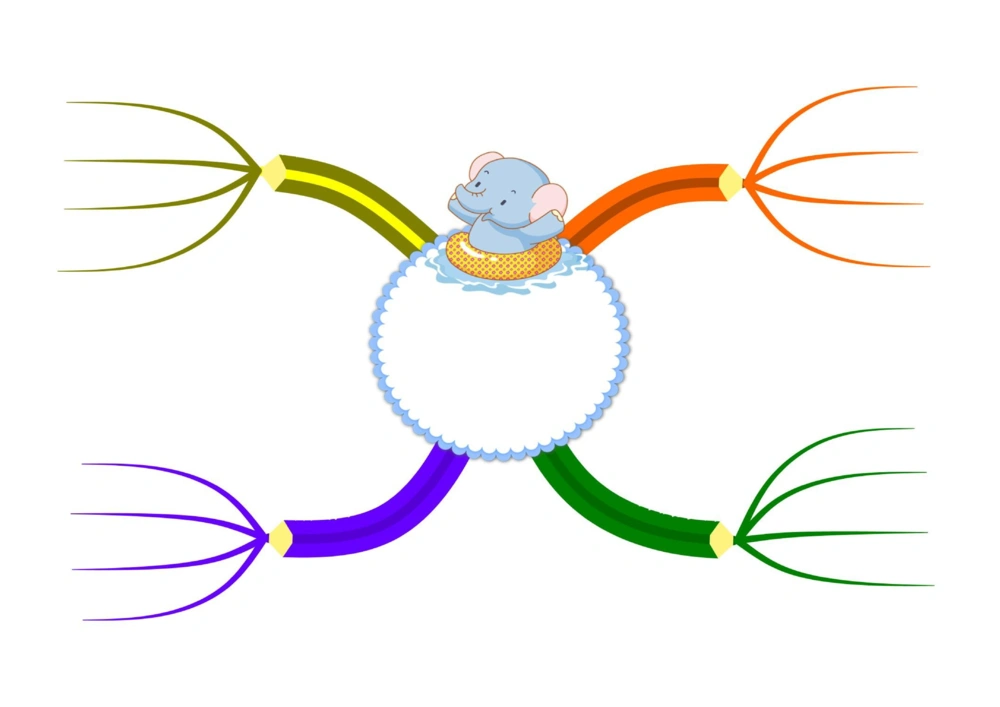 50套彩色导图_小学生思维导图模板50套