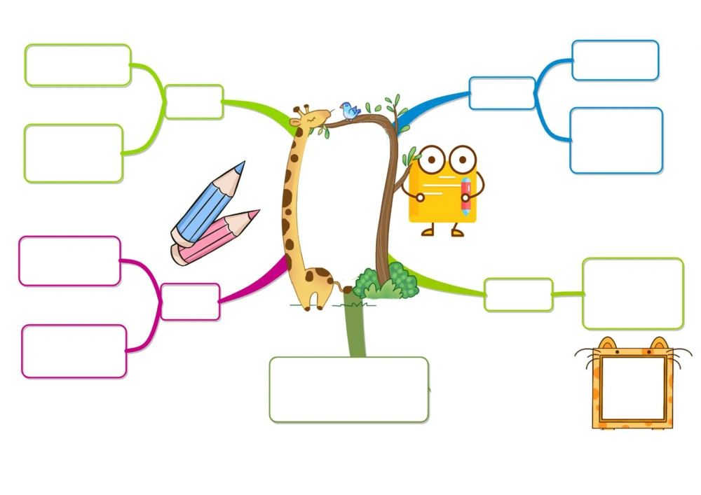 50套彩色导图_小学生思维导图模板50套