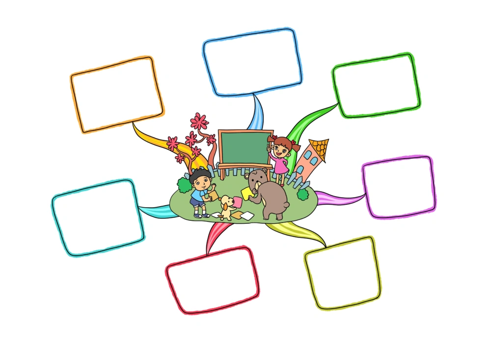 50套彩色导图_小学生思维导图模板50套