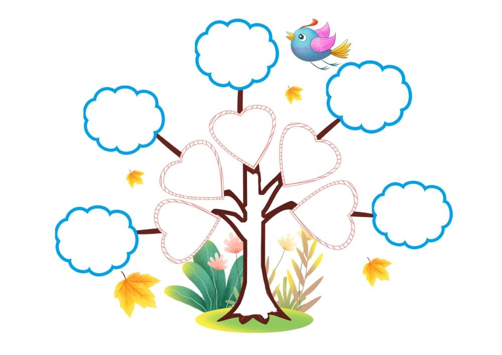 50套彩色导图_小学生思维导图模板50套