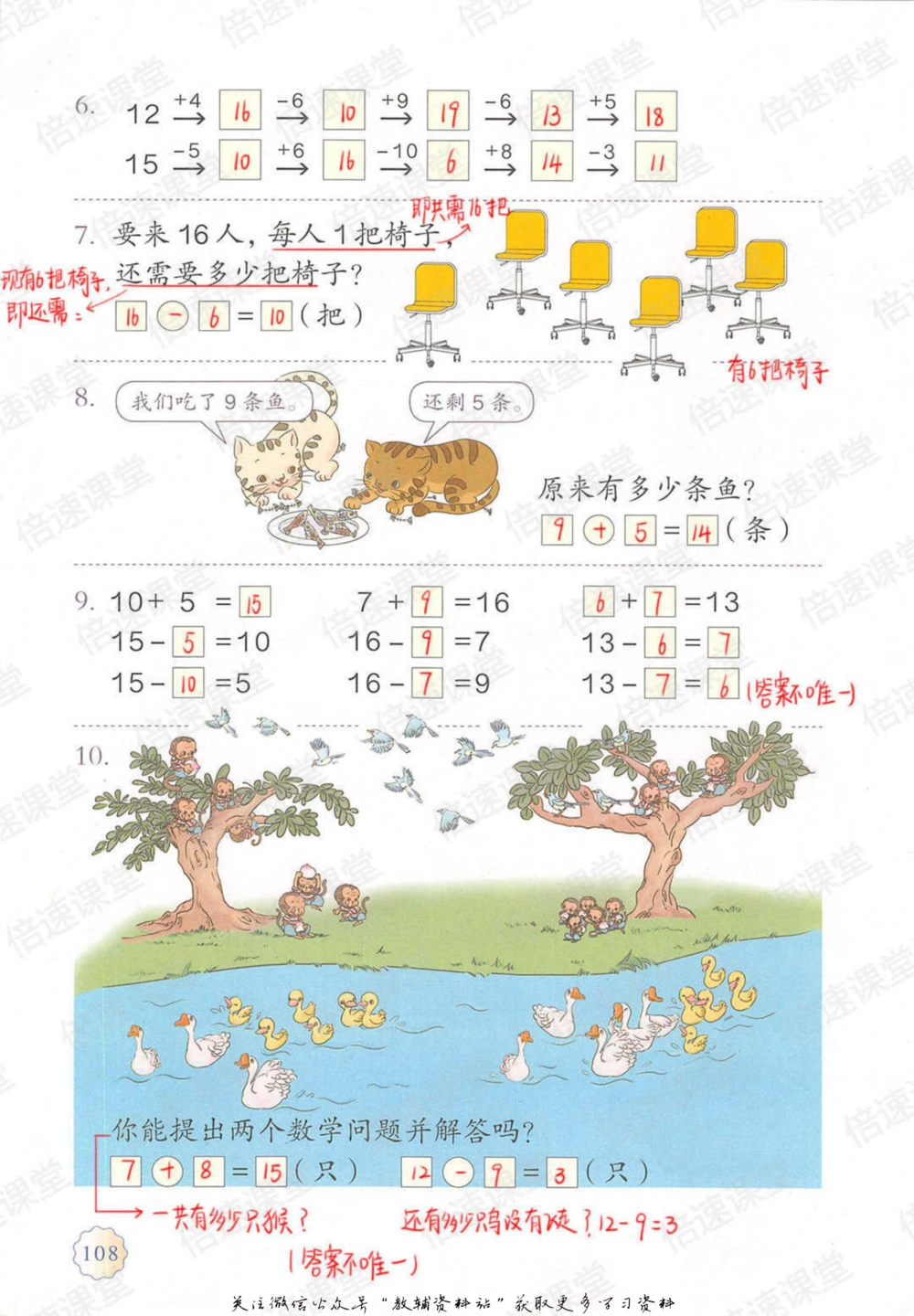一年级上册数学人教版课堂笔记_小学初中学霸笔记类资料汇总6.33GB_小学同步课堂笔记2.76GB_1~6年级上册数学人教版课堂笔记