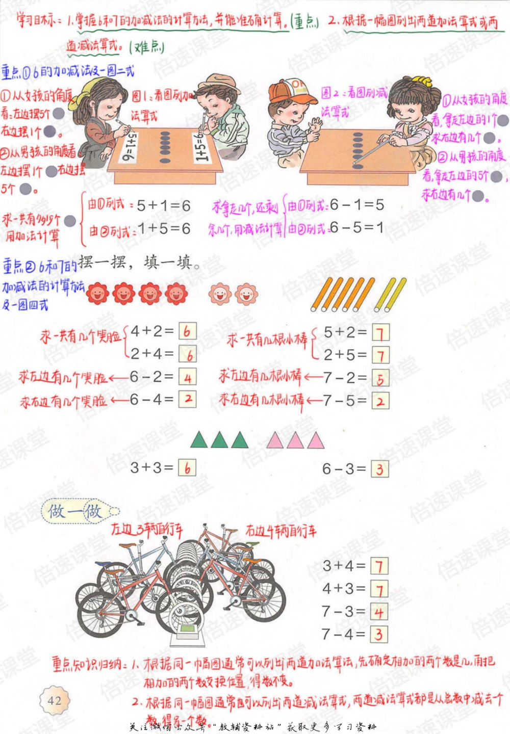 一年级上册数学人教版课堂笔记_小学初中学霸笔记类资料汇总6.33GB_小学同步课堂笔记2.76GB_1~6年级上册数学人教版课堂笔记