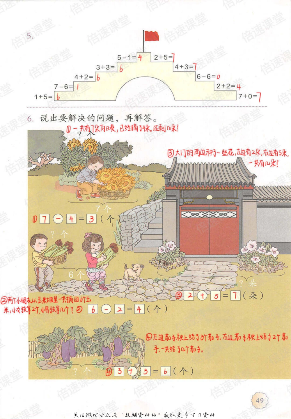一年级上册数学人教版课堂笔记_小学初中学霸笔记类资料汇总6.33GB_小学同步课堂笔记2.76GB_1~6年级上册数学人教版课堂笔记