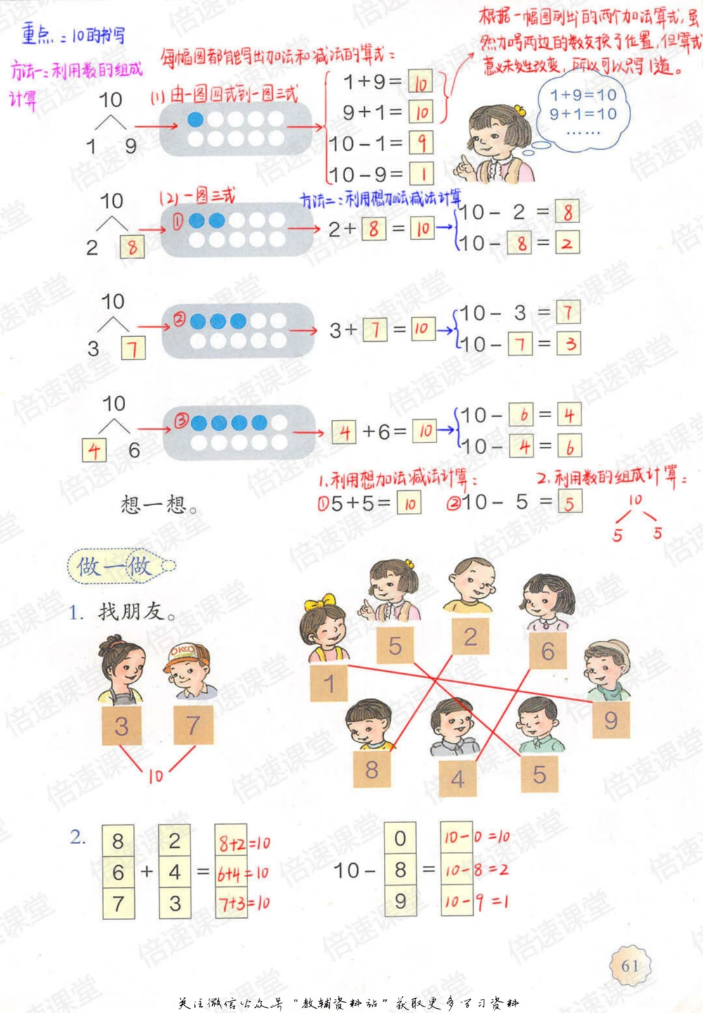 一年级上册数学人教版课堂笔记_小学初中学霸笔记类资料汇总6.33GB_小学同步课堂笔记2.76GB_1~6年级上册数学人教版课堂笔记