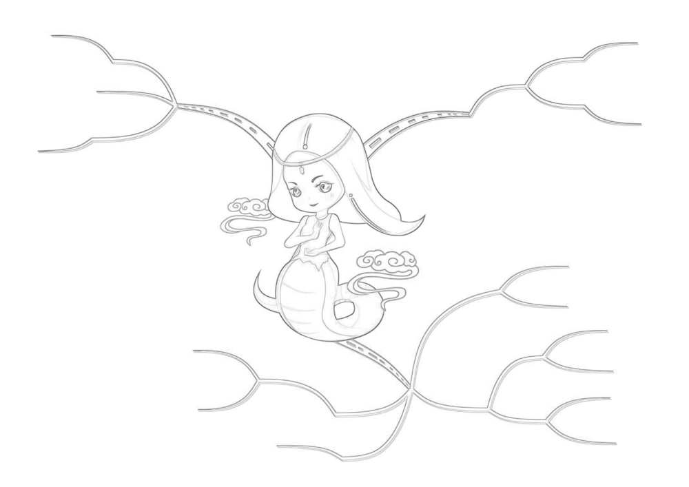 50套黑白导图_小学生思维导图模板50套