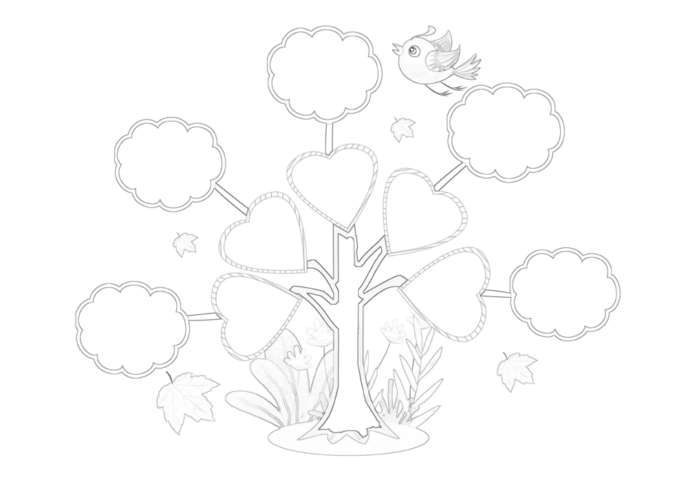 50套黑白导图_小学生思维导图模板50套