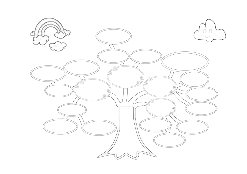 50套黑白导图_小学生思维导图模板50套