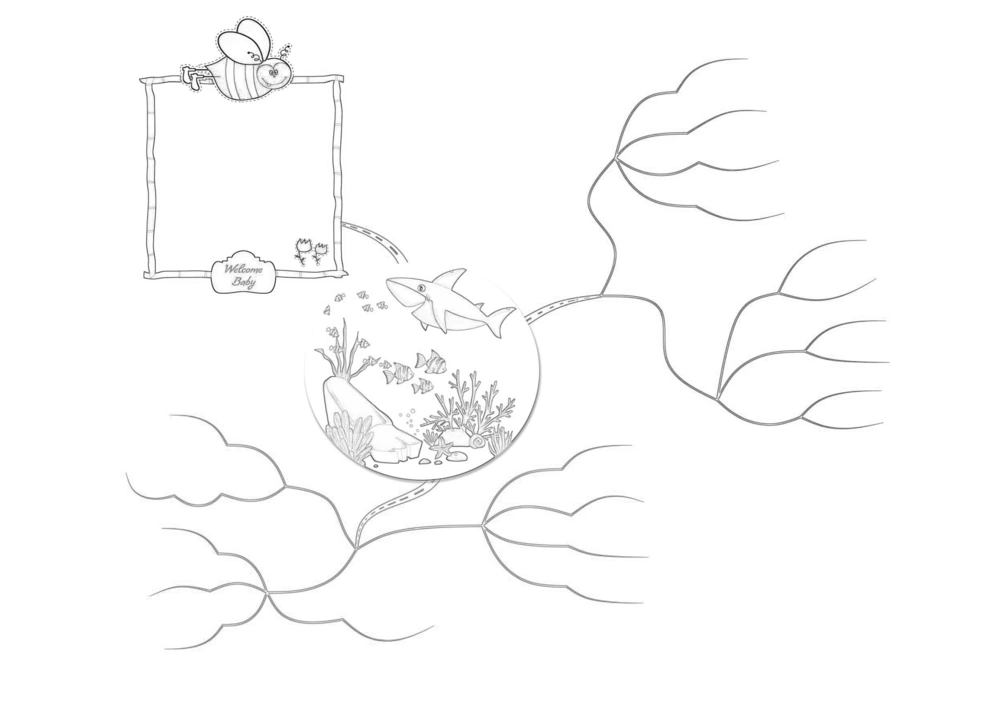 50套黑白导图_小学生思维导图模板50套