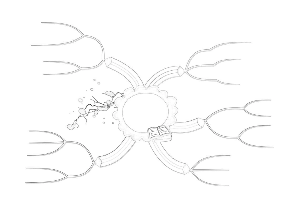 50套黑白导图_小学生思维导图模板50套